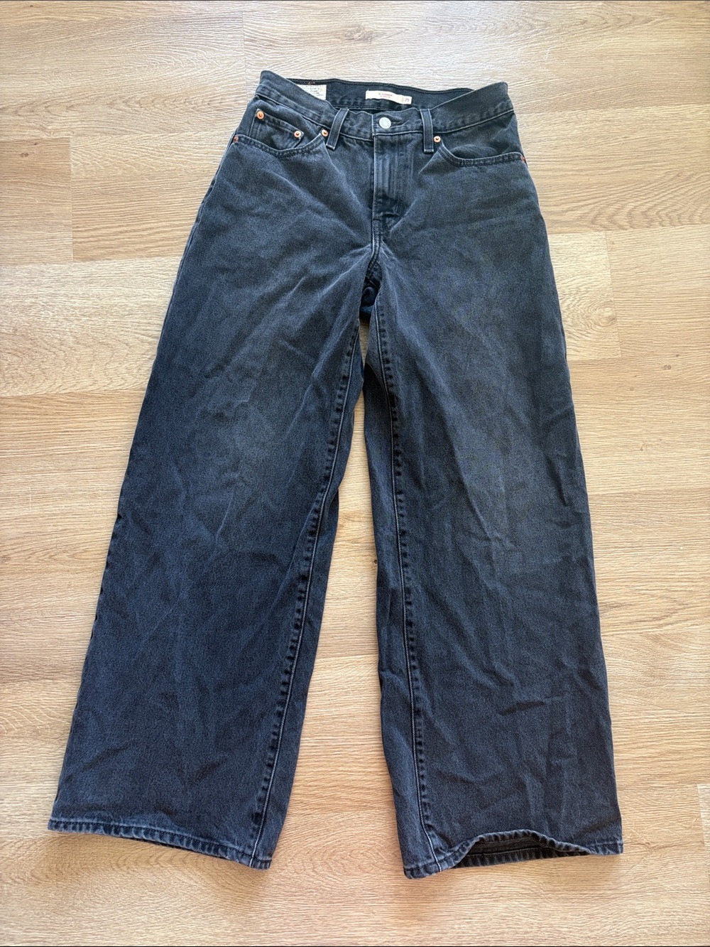 Levi's Black Wide-Leg Jeans